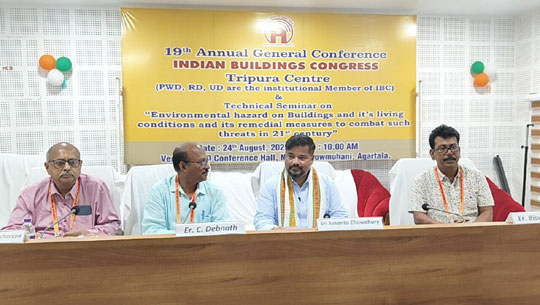 Minister Sushanta Chowdhury attends 19th AGM of Indian Building Congress 