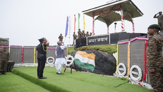 Sikkim Governor visits Nathula Pass and Baba Mandir