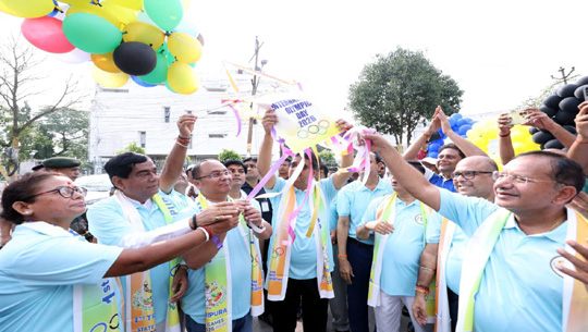 CM Manik Saha Leads Olympic Day Rally, Calls for Greater Sports Participation