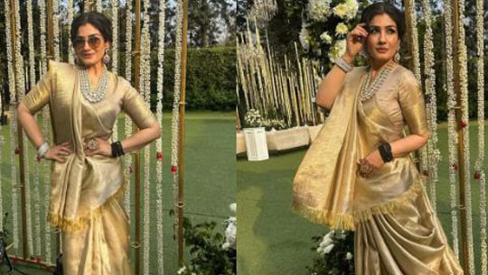 Raveena Tandon goes 'full gangsta mode' this wedding season