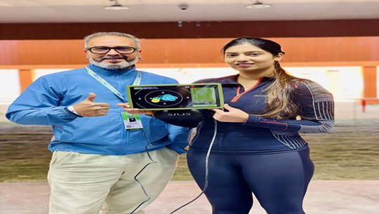 Ashi Chouksey Smashes National Record in 50m Rifle 3 Positions at National Games