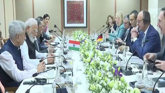 PM Modi, German Chancellor Merz Hold Talks in Gandhinagar