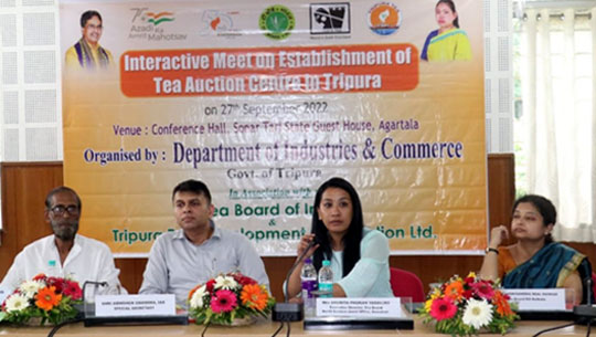 Interactive session held on setting up of Tea Auction Centre in Tripura