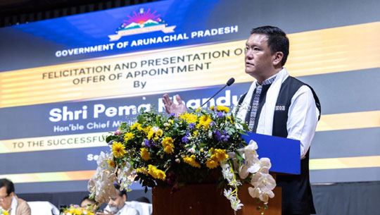 CM Pema Khandu Distributes Appointment Letters to 140 APPSCCE 2024 Selectees