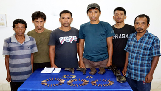 4 NLFT militants, 2 collaborators surrendered in Tripura with arms