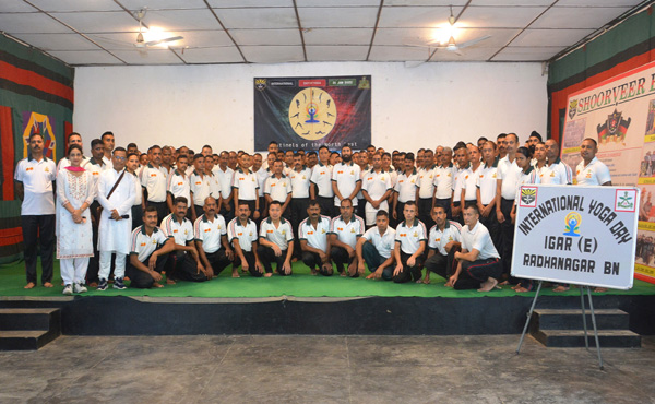 Assam Rifles and Art of Living Organize Yoga Session on 11th International Yoga Day