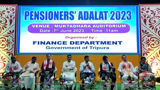 Tripura:  Minister Pranajit Singha Roy inaugurates Pensioners’ Adalat 2023