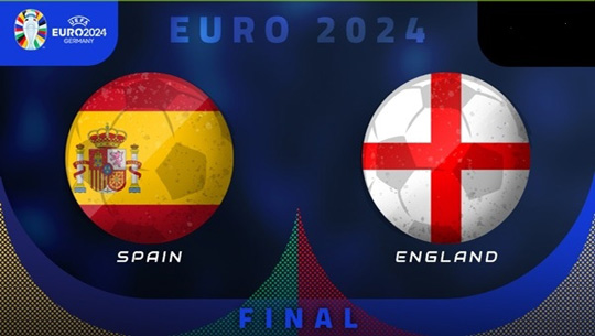 Football: final match of Euro Cup to played between Spain & England