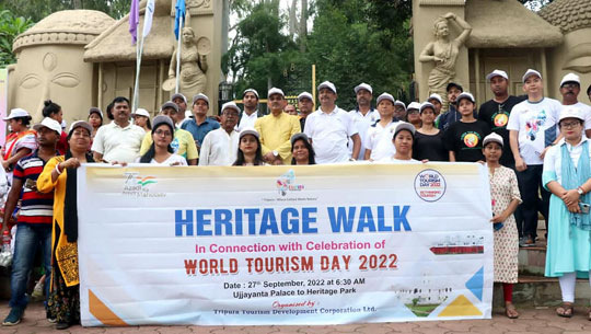 Tourism Minister walks on heritage rally to mark World Tourism Day