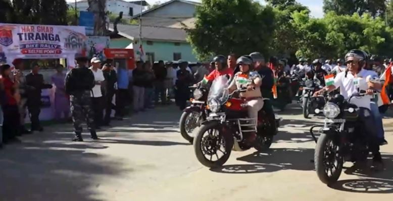 Thousands Join ‘Har Ghar Tiranga’ Bike Rally in Manipur