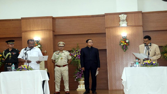 Dr Bibhash Kanti Kilikdar takes oath as Tripura Lokayukta