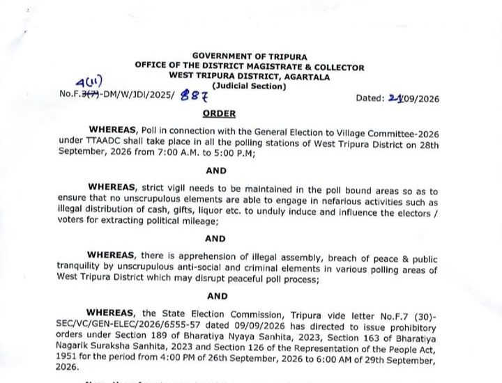 Prohibitory Orders Imposed in West T