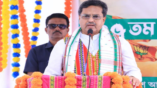 CM Dr. Manik Saha Joins BJP Karyakartas to Listen to PM Modi’s 127th ‘Mann Ki Baat’ Episode 