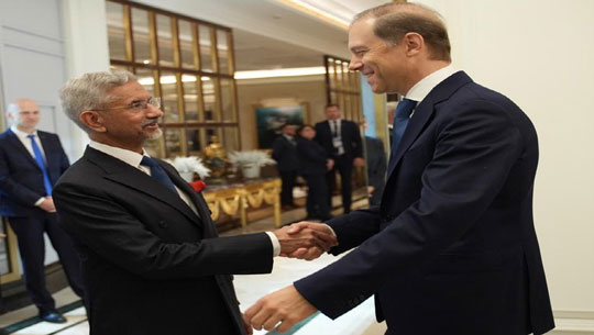 Jaishankar Meets Russian Deputy PM Manturov in Moscow Ahead of Leaders’ Summit