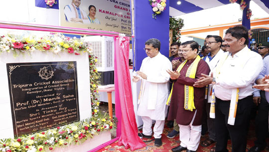 CM Dr. Manik Saha inaugurates KC Girls School Cricket Ground 