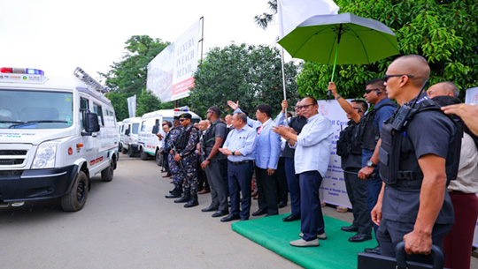 Manipur CM Flags Off 13 Mobile Medical Units for Hill Districts