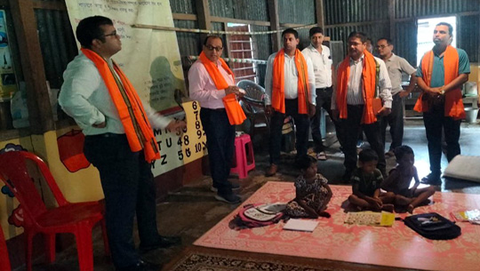 West Tripura DM Conducts Morning Field Visit to Paschim Noagaon GP