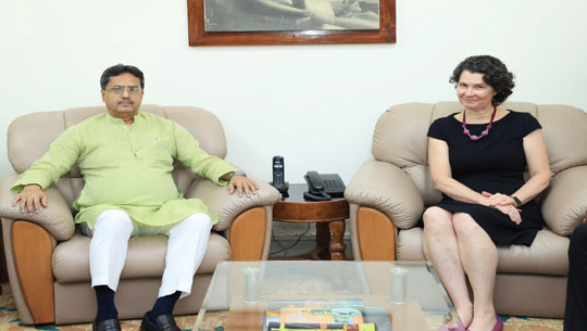 CM Dr. Manik Saha holds meeting with U.S. Consul General Kathy Giles Diaz