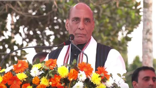 Left-Congress seat sharing pact to make no difference in Feb 16 assembly poll: Rajnath Singh