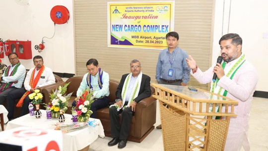 Minister Sushanta Chowdhury inaugurates new Cargo Complex at MBB airport to resume cargo servi