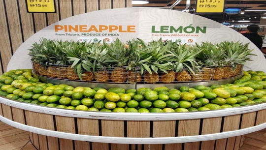 Dubai welcomes Tripura's organic Queen Pineapple and Scented Lemon