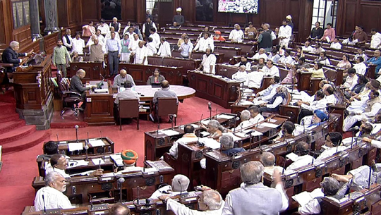 Rajya Sabha adjourned for the day over issues of Manipur violence & atrocities against women in Rajasthan