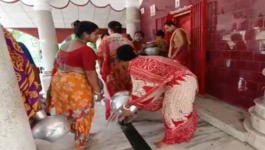 Rituals performed at Kali temple in 