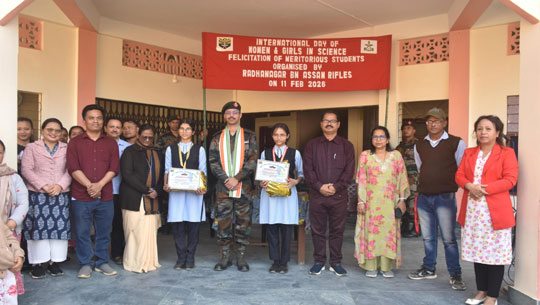 Assam Rifles Honours Girl Students on Women in Science Day