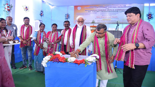 Minister Ratan Lal Nath lays foundat