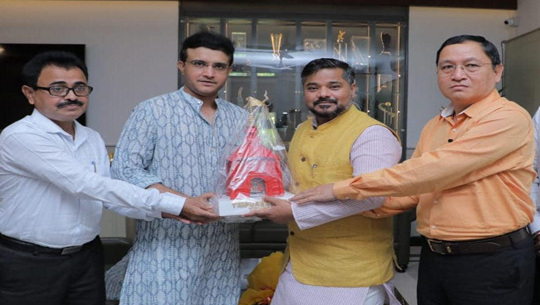 Former Indian cricket team skipper Sourav Ganguly to promote Tripura tourism