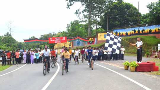 Assam Rifles Organises Cycle Rally 