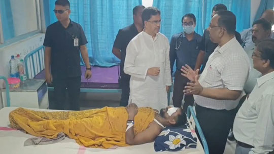 CM Dr. Manik  Saha Visits GB Hospital, Orders Stern Action after Brutal Attack in Dhalai
