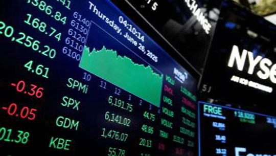 Dow Jones Ends Higher After Hitting Record; S&P 500 and Nasdaq Slip