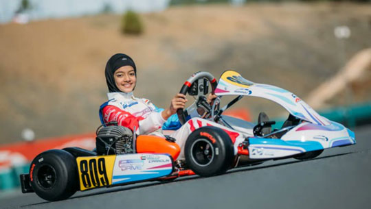 Atiqa Mir Makes History with Top-Five Finish at IAME UAE Karting Championship