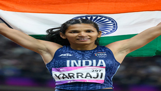 India’s Jyothi Yarraji Wins Gold Medal in Women’s 60m Indoor Hurdles 