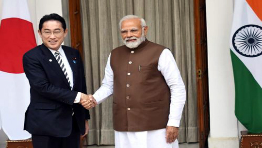 Prime Minister Narendra Modi holds delegation level talks with his Japanese counterpart Fumio Kishida 