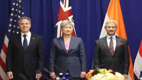 External Affairs Minister S Jaishankar holds discussions with his counterparts from QUAD countries in New York