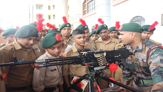 AR organizes Weapon Display for NCC cadets