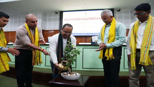 Workshop on Wolffia Globosa flowering plant cultivation held at Agartala