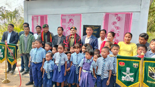 AR hands over newly constructed toilet block and renovated school building