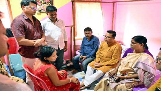 Tinku Meets Grieving Family of Two B