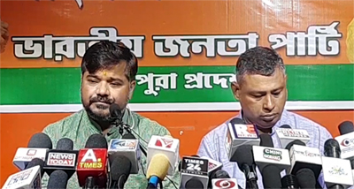 BJP castigates Congress for demanding Prez rule in Tripura 