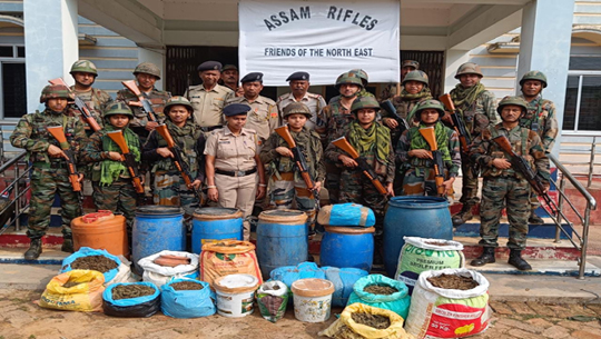 Assam Rifles seizes 250 kg of Marijuana