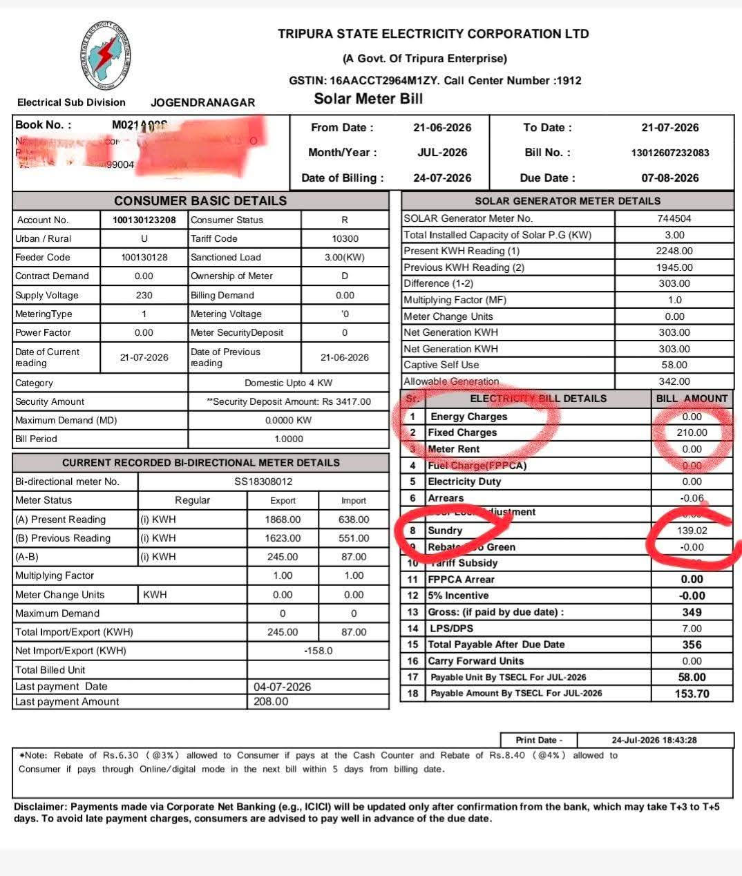 TSECL Faces 'Ghost Billing' Allegations Across Tripura