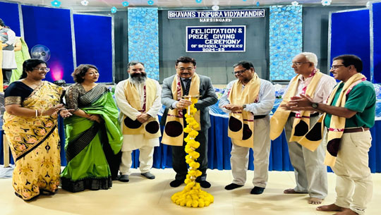 BTVM felicitates students from Class III to IX and XI for academic achievements