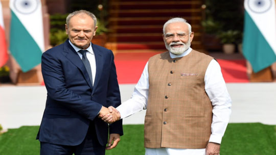 PM Modi, Polish PM Donald Tusk Hold Bilateral Talks in New Delhi