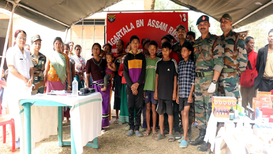 Assam riffles organizes medical camp 