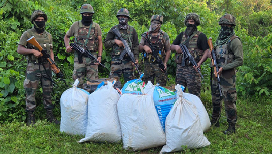 Assam Rifles Seizes 195 kg of Marijuana in Joint Operation with DRI