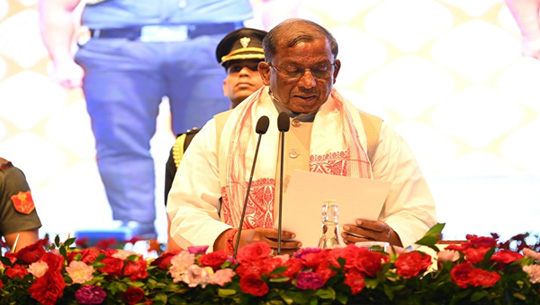 Lakshman Prasad Acharya takes oath as new Governor of Assam