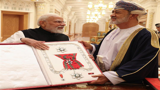 PM Modi Conferred with ‘Order of Oman’ During Landmark Visit